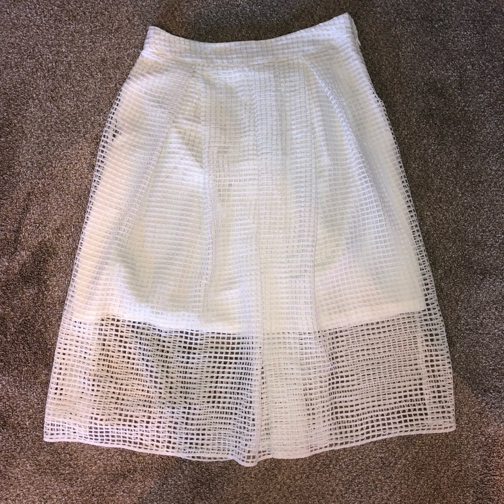 WHO WHAT WEAR White skirt two layers